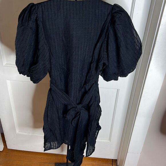 Minkpink Lylah Wrap Mini Dress - Black NWT Size XS - Picture 6 of 9